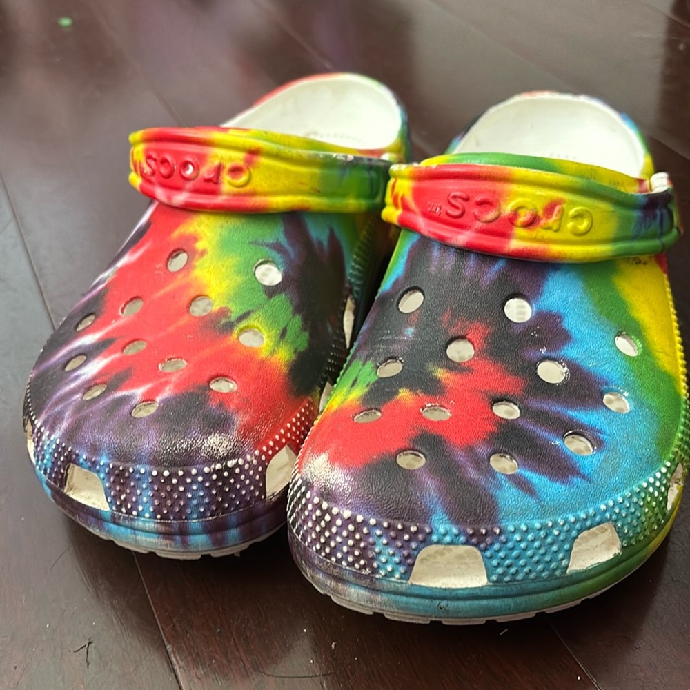 Rainbow Crocs